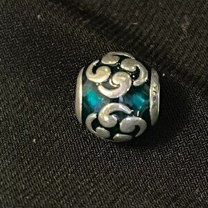 Pandora Zen Turquoise/Teal Enamel Charm – ALE S925 – Retired
